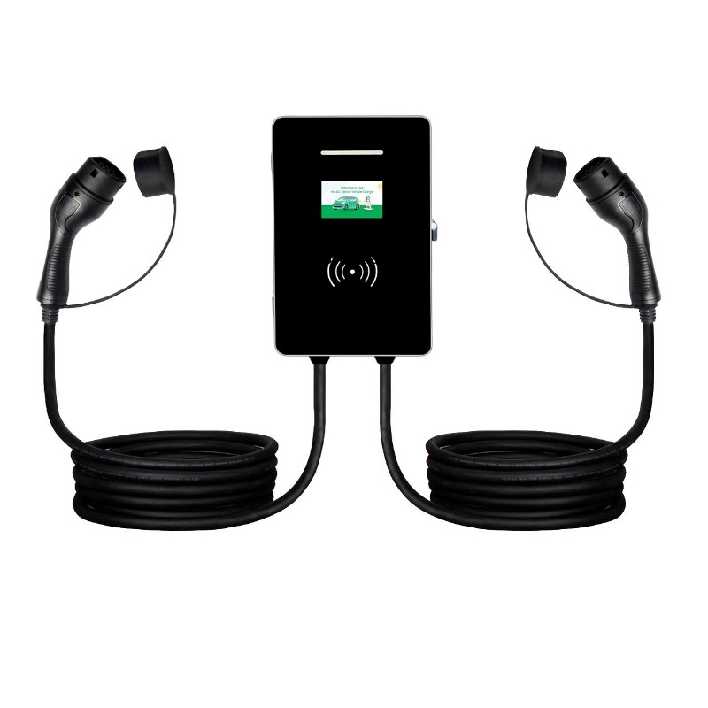 Type 2 Charger - เครื่องชาร์จรถยนต์ไฟฟ้าแบบติดผนังคู่ 7kW 14kW 22kW ประเภท 1