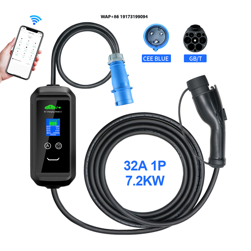 Portable Ev Charger - เครื่องชาร์จรถยนต์ไฟฟ้าแบบพกพา AC ของสหรัฐอเมริกา รุ่น J1772 ปลั๊ก