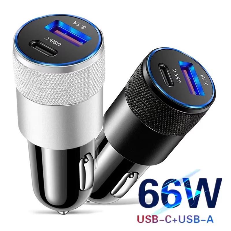 Fast Ev Charger - ที่ชาร์จในรถยนต์ USB 66W แบบ Type C