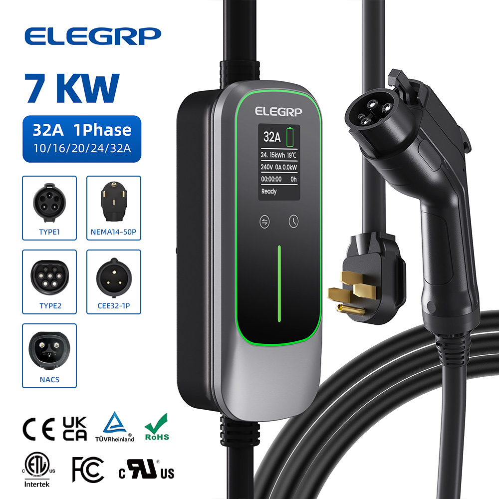 ELEGRP เครื่องชาร์จรถยนต์ไฟฟ้า - Portable Ev Charger บทวิจารณ์และราคา