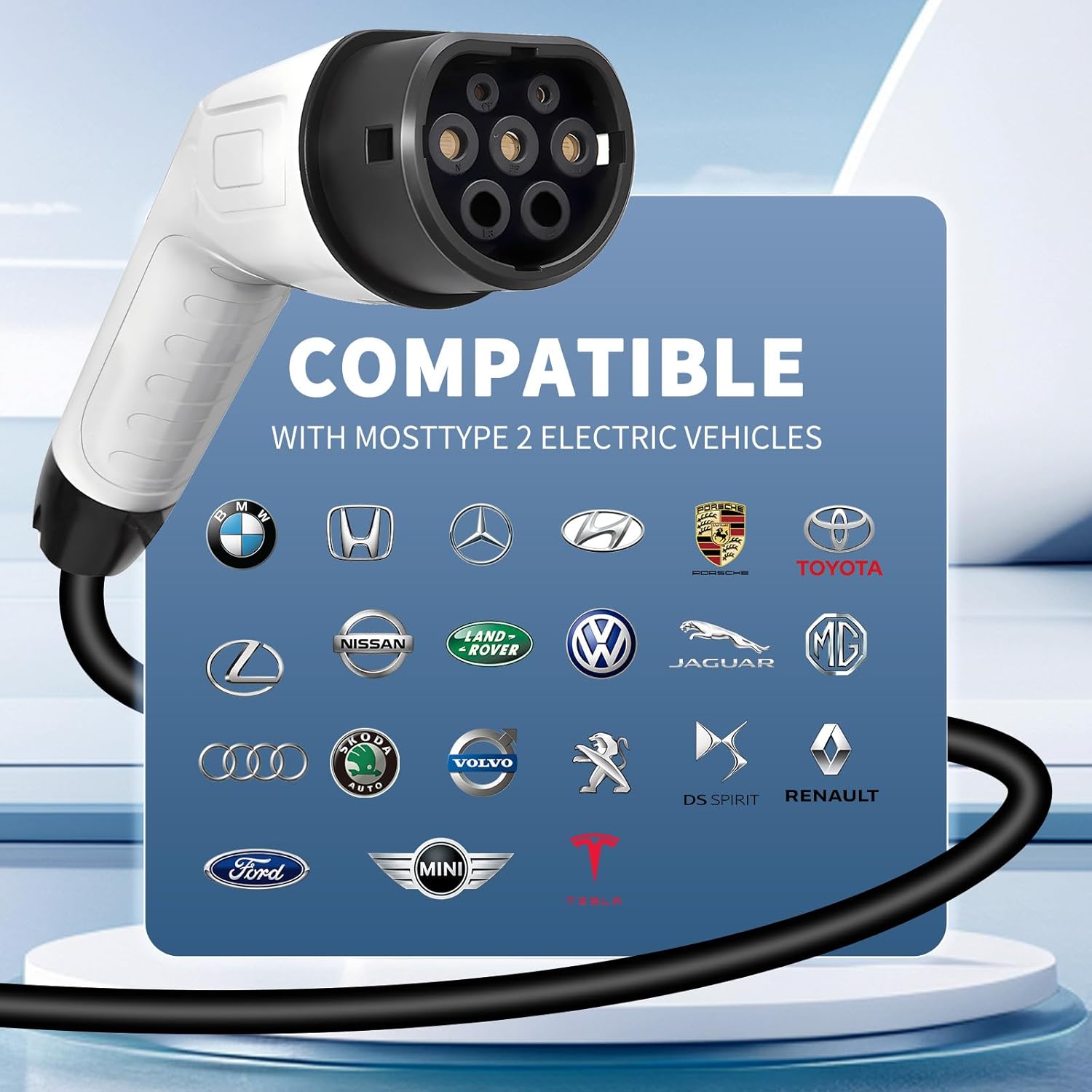 สายชาร์จรถยนต์ไฟฟ้า 5 เมตร TPU - Ev Charging Cable บทวิจารณ์และราคา