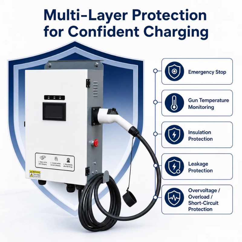 สถานีชาร์จแบบติดตั้งบนพื้น สถา - Fast Ev Charger บทวิจารณ์และราคา