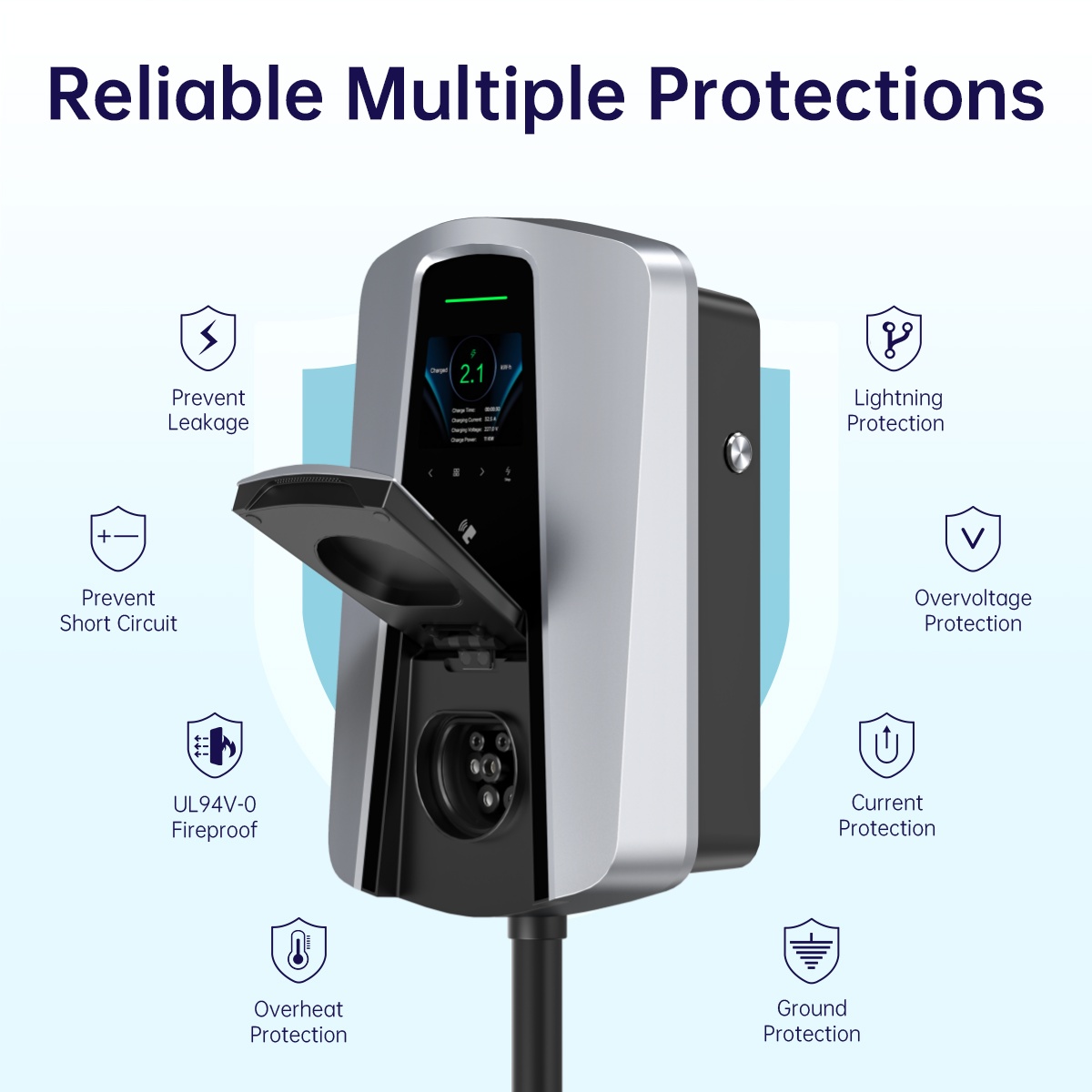 7.4KW เครื่องชาร์จรถยนต์ไฟฟ้า  - Wallbox Ev บทวิจารณ์และราคา